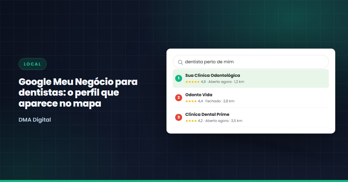 Google Meu Negócio para dentistas: o perfil que aparece no mapa