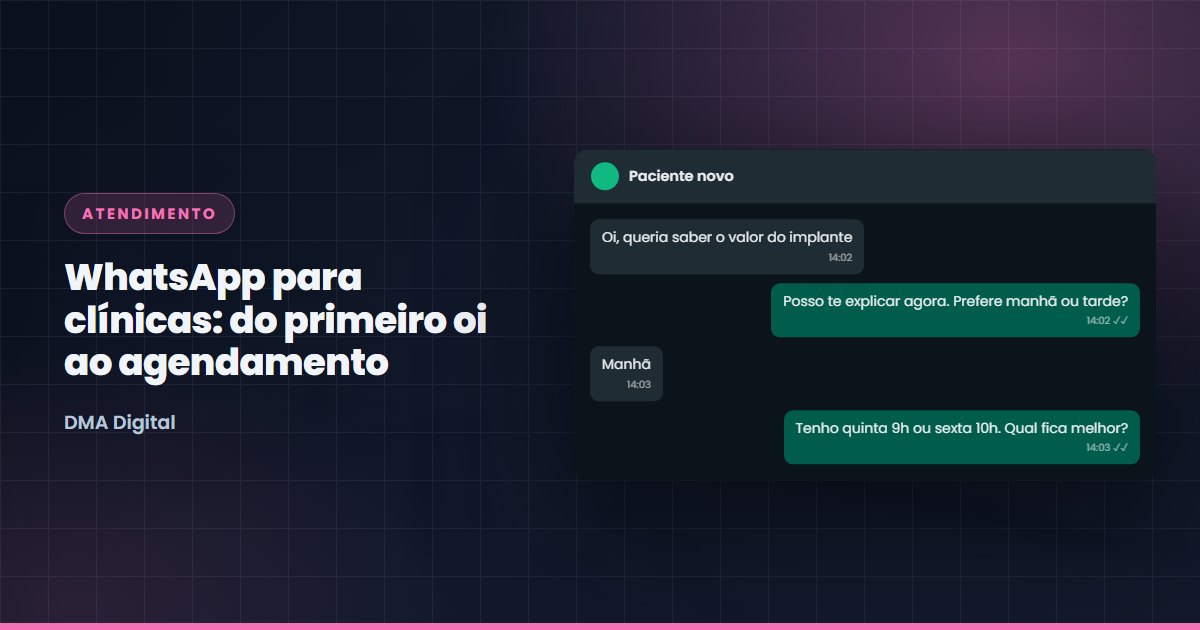 Conversa de WhatsApp que avança até o agendamento