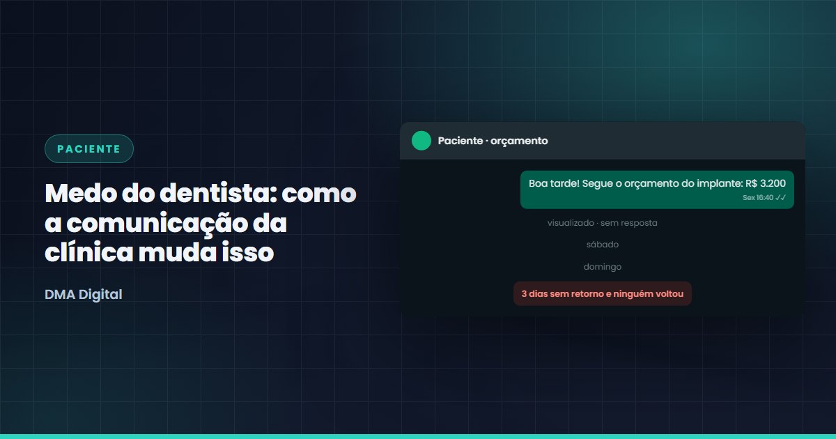 Medo do dentista: como a comunicação da clínica muda isso